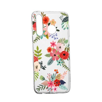 Husa Flowers, pentru Samsung Galaxy A40, rezistenta la uzura, anti-alunecare, din silicon Premium, 630 Husa Flowers, pentru Samsung Galaxy A40, rezistenta la uzura, anti-alunecare, din silicon Premium, 630