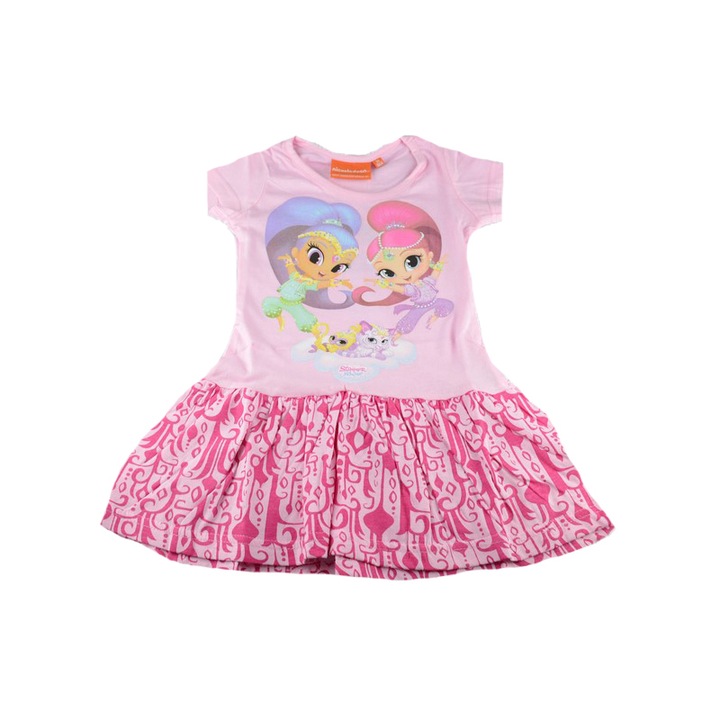 Rochita pentru fete Setino Shimmer Shine 640-064R-128, Roz 28076