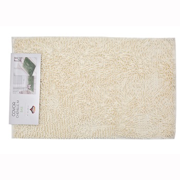 Covor baie Chenille Casa Plastor, 50x80 cm M (grosime 2 cm), crem Covor baie Chenille Casa Plastor, 50x80 cm M (grosime 2 cm), crem
