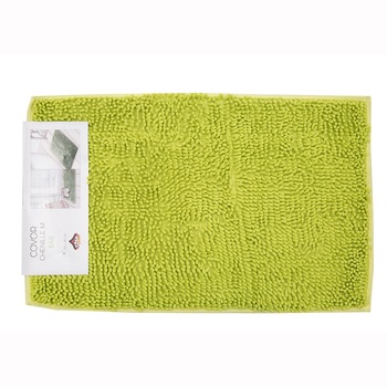 Covor baie Chenille Casa Plastor, 50x80 cm M (grosime 2 cm), verde Covor baie Chenille Casa Plastor, 50x80 cm M (grosime 2 cm), verde