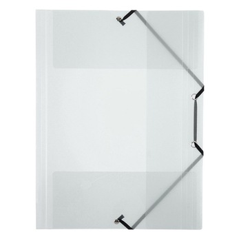 Mapa plic Viquel 113383, cu 3 clape, A4 - 23 x 32 cm, inchidere cu elastic, alb transparent Mapa plic Viquel 113383, cu 3 clape, A4 - 23 x 32 cm, inchidere cu elastic, alb transparent