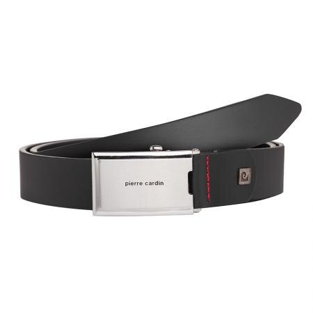 Curea Pierre Cardin, PC324BLM , Negru, Piele autentica