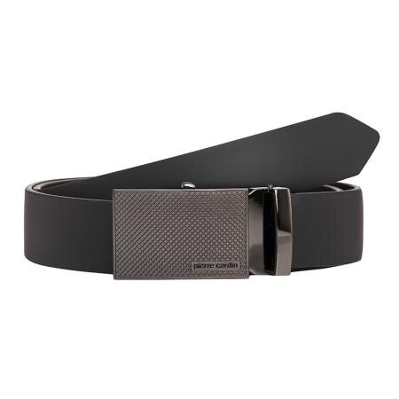 Curea Pierre Cardin, PC318BLM , Negru, Piele autentica