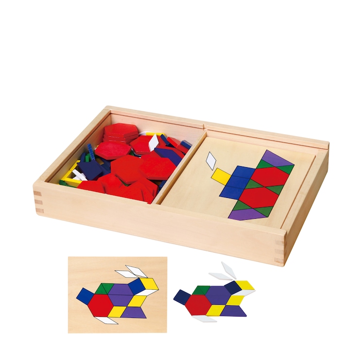 Комплект геометрични форми Viga мозайка, 158 части