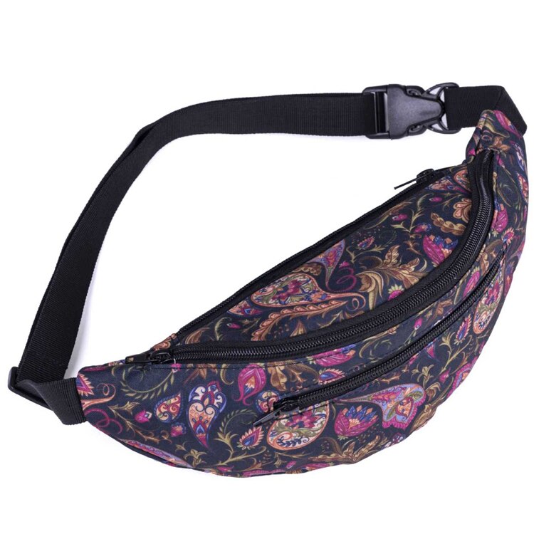 Borseta unisex marime universala, Hippi, multicolora