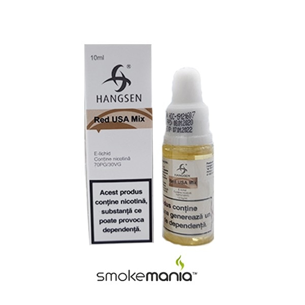 Lichid Tigara Electronica Red Usa Mix / Hangsen - 10ml ,18mg/Nicotina