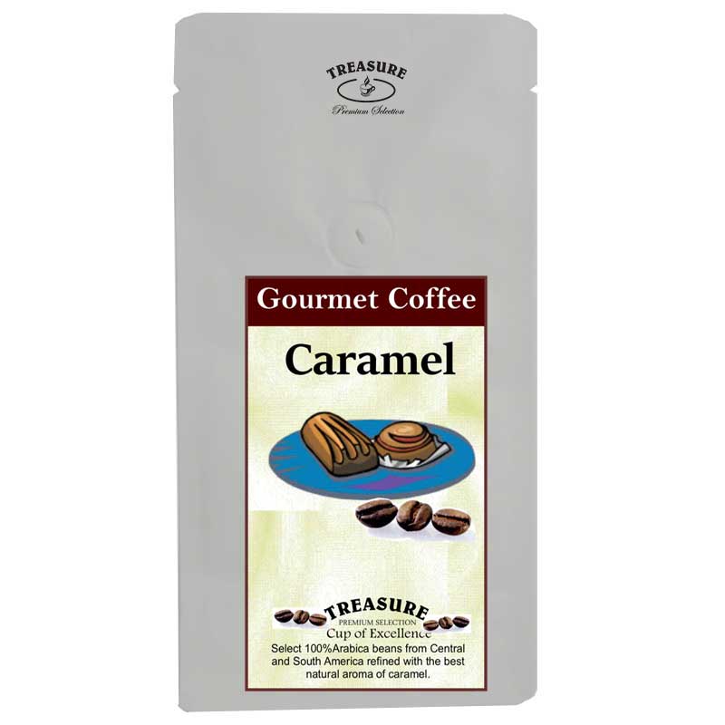 Cafea cu aroma de Caramel,Macinata 125gr,Treasure