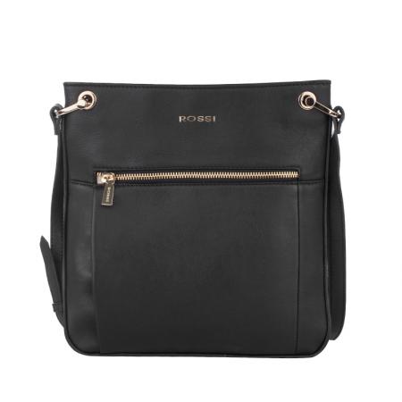Geanta ROSSI RSL69154 ,Piele naturala, negru