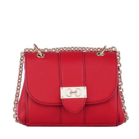 Geanta ROSSI RSL73127 ,Piele naturala, rosu saturat