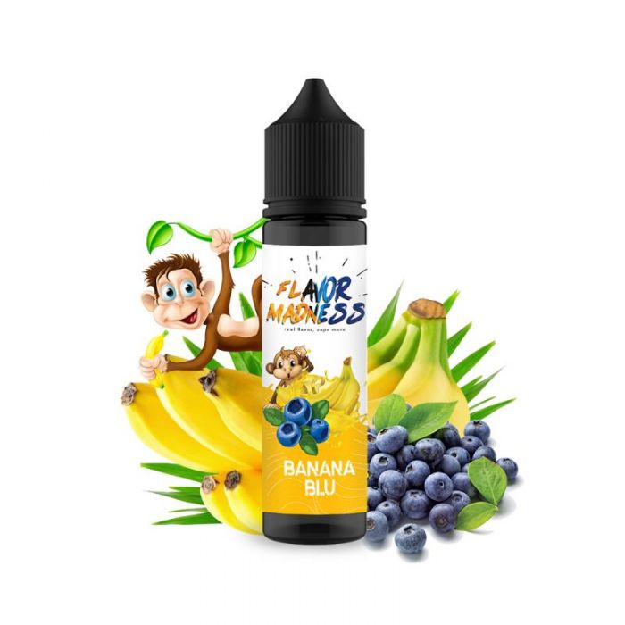 Lichid Flavor Madness - Banana Blu ,50ml ,0mg/ml