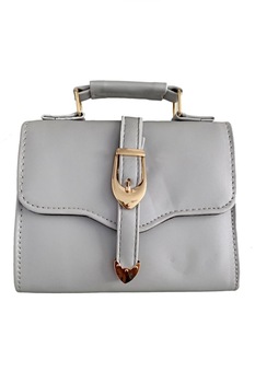 Geanta de dama Juliette gri din piele ecologica, 20 x 17 x 9 cm Geanta de dama Juliette gri din piele ecologica, 20 x 17 x 9 cm