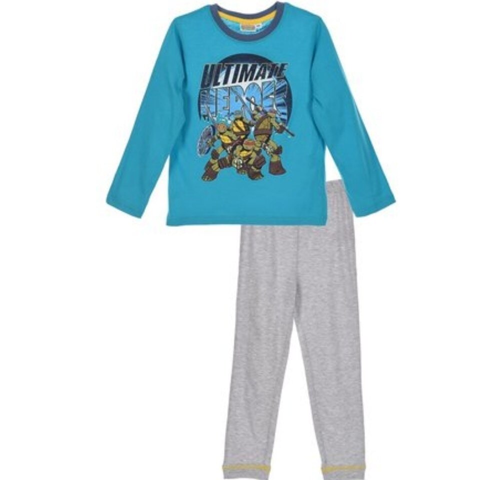 Pijama Testoasele Ninja,, Albastru/Gri