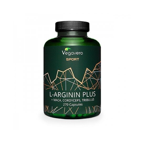 Vegavero LArginine Plus Maca, Tribulus, Cordyceps, Zinc 270 Capsule