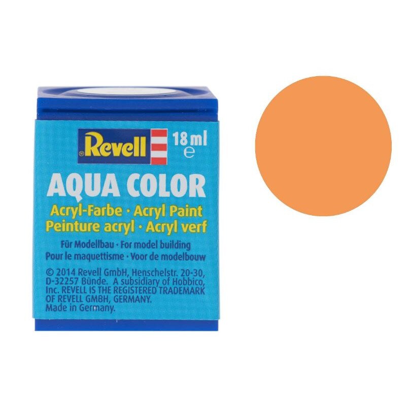Vopsea acrilica portocaliu curat pentru modelism Revell 18 ml