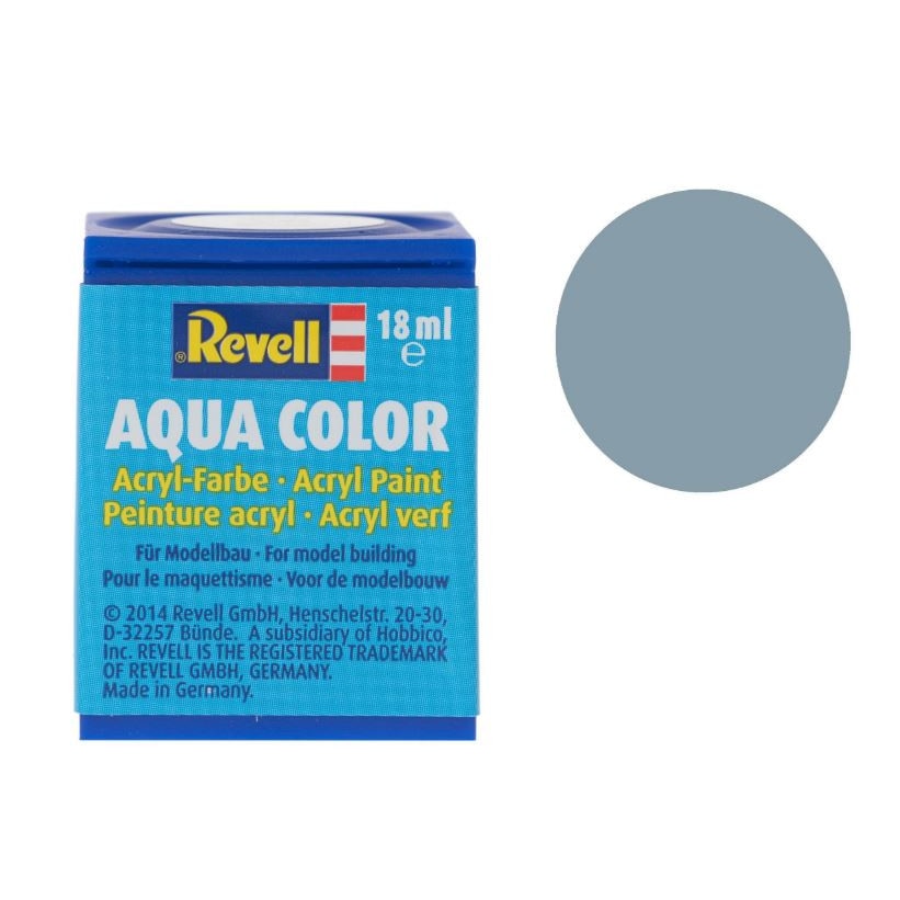 Vopsea acrilica gri mediu sidef pentru modelism Revell 18 ml