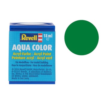 Vopsea acrilica verde-culoarea frunzei sidef pentru modelism Revell 18 ml Vopsea acrilica verde-culoarea frunzei sidef pentru modelism Revell 18 ml