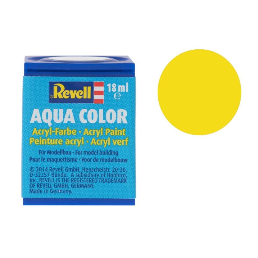 Vopsea acrilica galben deschis sidef pentru modelism Revell 18 ml
