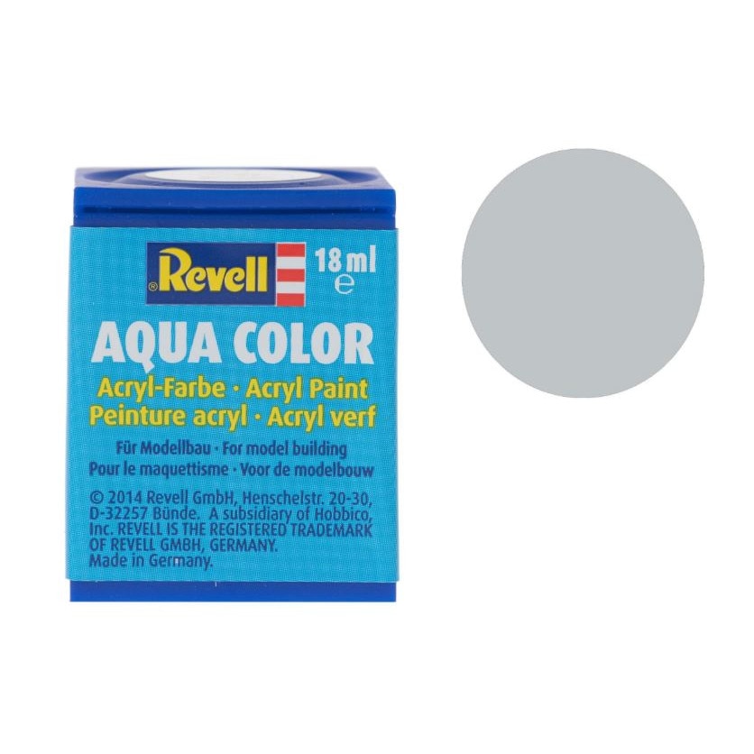 Vopsea acrilica argintiu metalizat pentru modelism Revell 18 ml