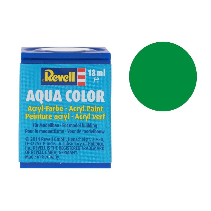 Vopsea acrilica verde smarald lucios pentru modelism Revell 18 ml