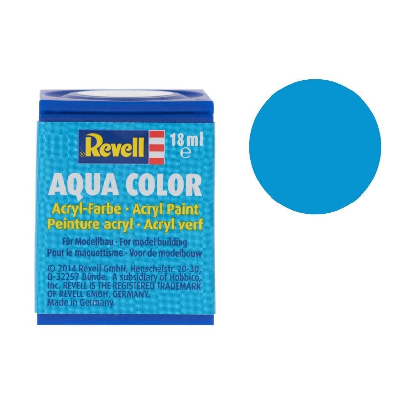 Vopsea acrilica bleu deschis lucios pentru modelism Revell 18 ml