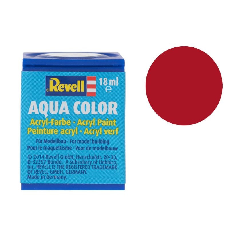 Vopsea acrilica rosu Ferrari lucios pentru modelism Revell 18 ml