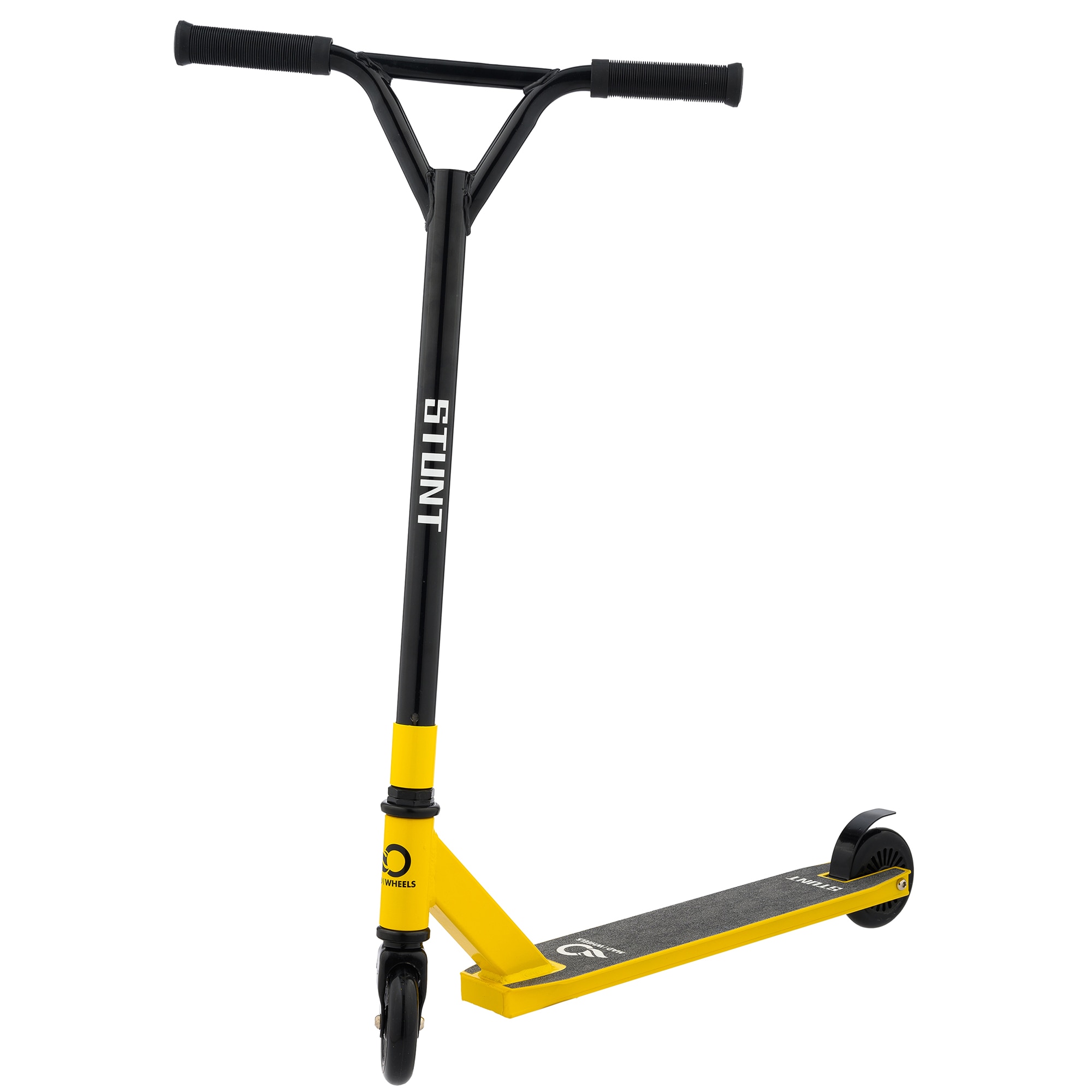 Trotineta Mad Wheels Stunt 100 mm, 100 kg, Freestyle, Galben