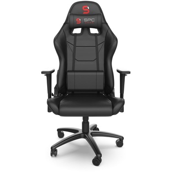 Scaun Gaming SPC Gear V2 SR300 BK, Piele ecologica, Functie de balansare, Ajustabil, Doua perne incluse, Manere reglabile pe inaltime, Negru Scaun Gaming SPC Gear V2 SR300 BK, Piele ecologica, Functie de balansare, Ajustabil, Doua perne incluse, Manere reglabile pe inaltime, Negru