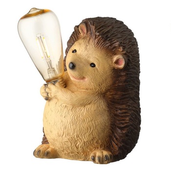 Lampa solara in forma de arici,maro, de gradina, terasa sau balcon, pentru exterior, ATS Lampa solara in forma de arici,maro, de gradina, terasa sau balcon, pentru exterior, ATS