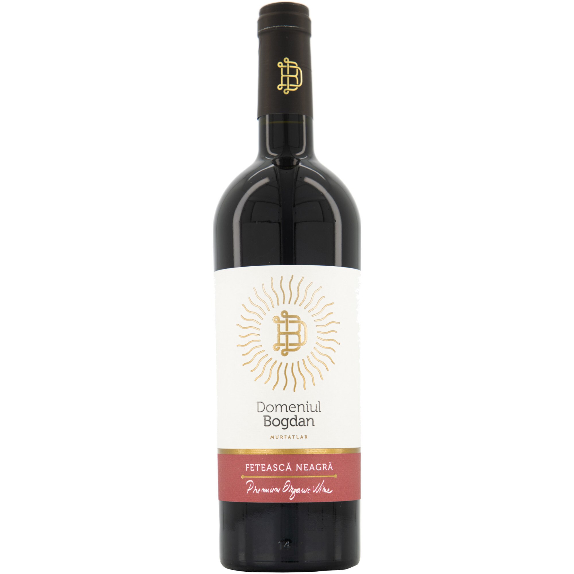 Vin Organic Rosu Domeniul Bogdan Feteasca Neagra, Sec, 0.75l