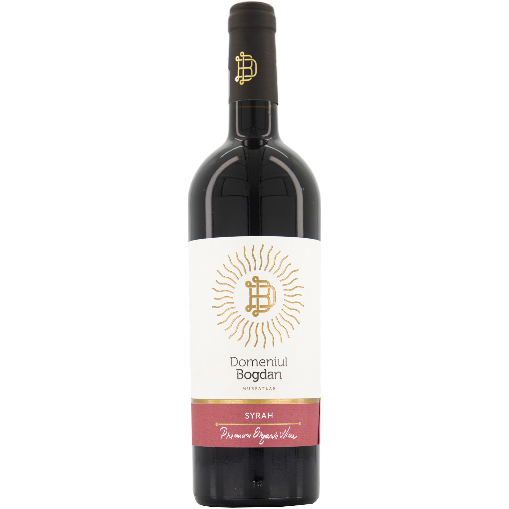 Vin Organic Rosu Domeniul Bogdan Syrah, Sec, 0.75l