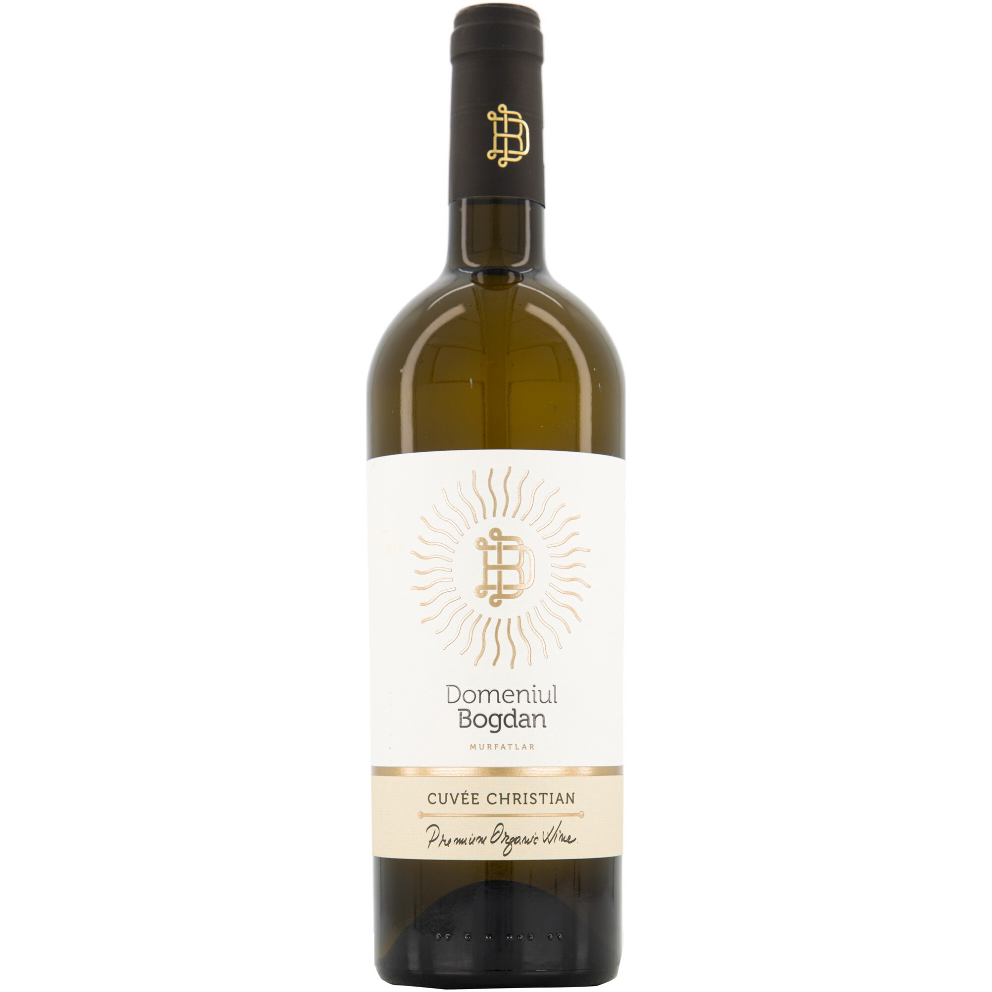 Vin Organic Alb Domeniul Bogdan Cuvee Christian, Sec, 0.75l