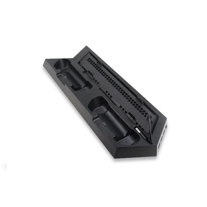 Stand vertical multifunctional DOBE cu port incarcare, USB hub si ventilatoare pentru PS4 Fat si Slim