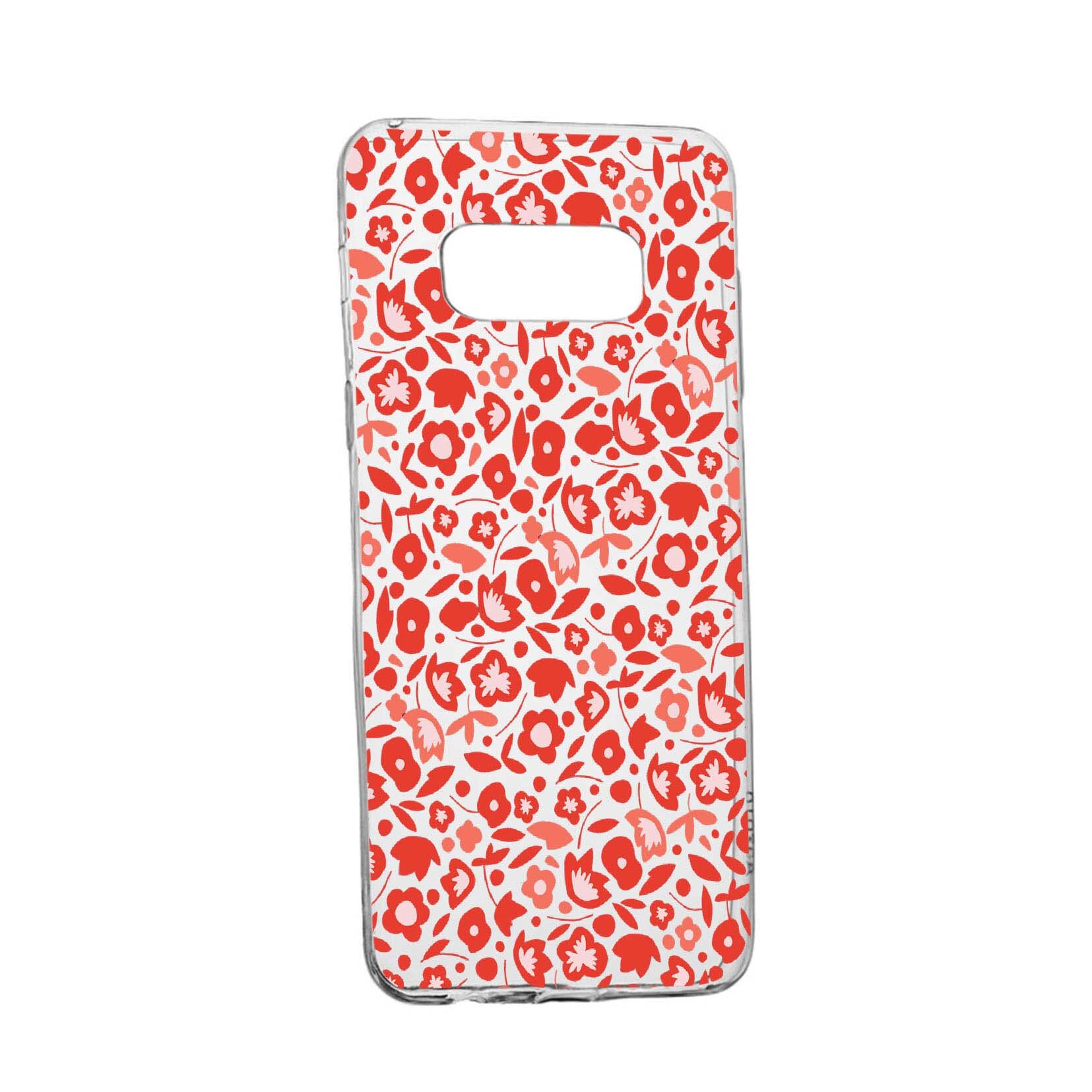 Husa Red Floweres Pattern, pentru Samsung Galaxy S8 Plus, rezistenta la uzura, anti-alunecare, din silicon Premium, 631