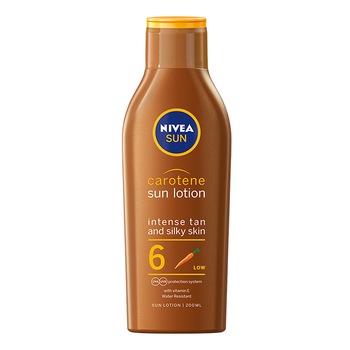 Lotiune autobronzanta cu protectie solara Nivea Sun Carotene SPF 6, 200 ml Lotiune autobronzanta cu protectie solara Nivea Sun Carotene SPF 6, 200 ml