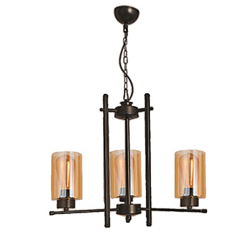 Lustra BUSSY LIGHTING Neo Clasic Desing 7285 cu 3 brate, 3xE27, diametru 55cm, inaltime 80cm, metal, negru / sticla Lustra BUSSY LIGHTING Neo Clasic Desing 7285 cu 3 brate, 3xE27, diametru 55cm, inaltime 80cm, metal, negru / sticla