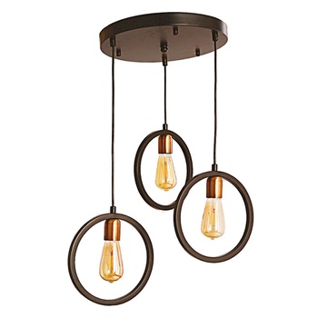 Lustra BUSSY LIGHTING Loft Desing 7308 cu 3 brate, 3xE27, diametru 35cm, inaltime 70cm reglabil, metal, negru Lustra BUSSY LIGHTING Loft Desing 7308 cu 3 brate, 3xE27, diametru 35cm, inaltime 70cm reglabil, metal, negru