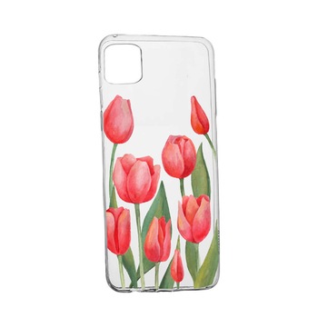 Husa Red Roses, pentru Huawei P40, rezistenta la uzura, anti-alunecare, din silicon Premium, 633 Husa Red Roses, pentru Huawei P40, rezistenta la uzura, anti-alunecare, din silicon Premium, 633