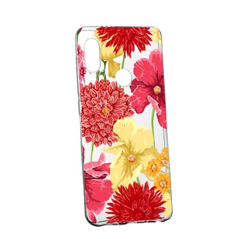 Husa Flowers Rosu Galben, pentru Huawei Nova 3, rezistenta la uzura, anti-alunecare, din silicon Premium, 634 Husa Flowers Rosu Galben, pentru Huawei Nova 3, rezistenta la uzura, anti-alunecare, din silicon Premium, 634