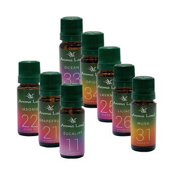 Pachet Family de 8 uleiuri volatile, Aroma Land, 10 ml Pachet Family de 8 uleiuri volatile, Aroma Land, 10 ml