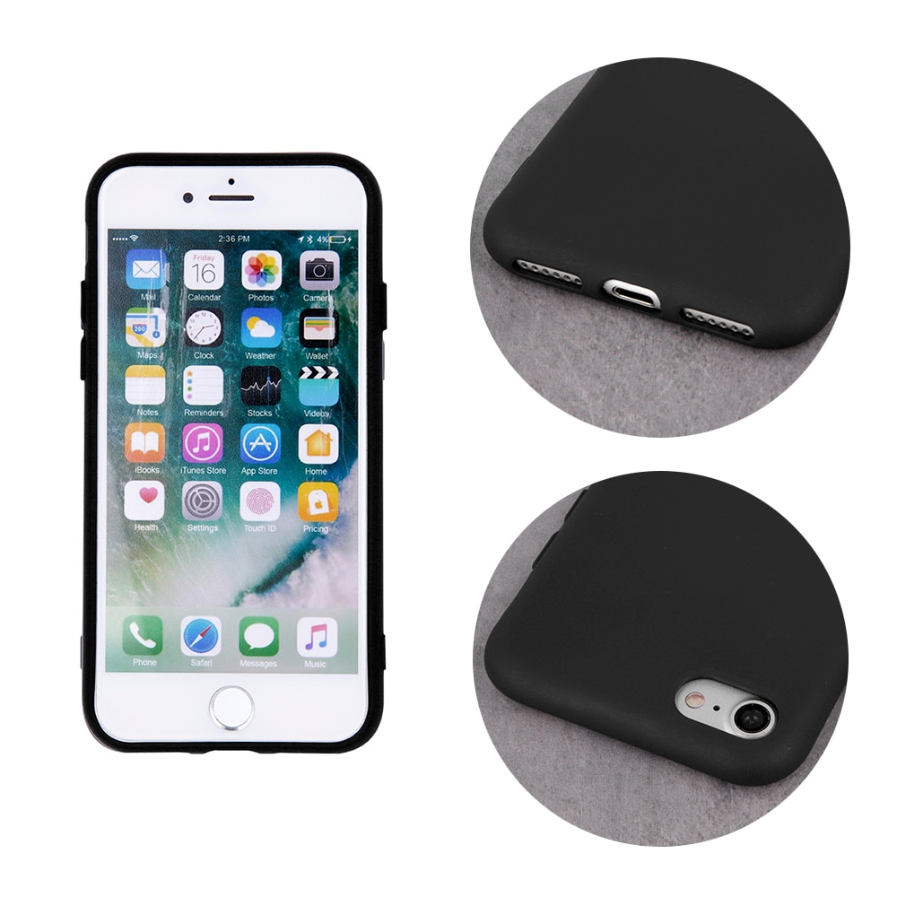 Husa de protectie TFO pentru Apple iPhone 7, Poliuretan termoplastic, Negru, 2441