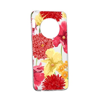 Husa Flowers Rosu Galben, pentru Huawei Mate 30, rezistenta la uzura, anti-alunecare, din silicon Premium, 634 Husa Flowers Rosu Galben, pentru Huawei Mate 30, rezistenta la uzura, anti-alunecare, din silicon Premium, 634