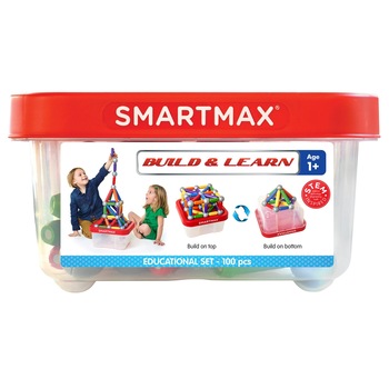 Joc magnetic, SmartMax, Set Build & Learn (100 piese) Joc magnetic, SmartMax, Set Build & Learn (100 piese)