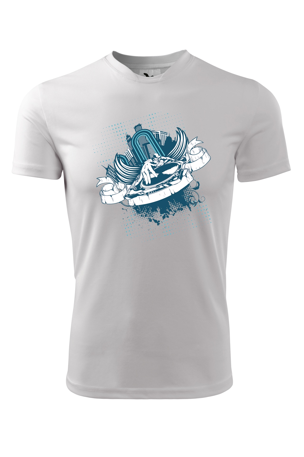 Tricou personalizat, DJ Street, Adler, Alb