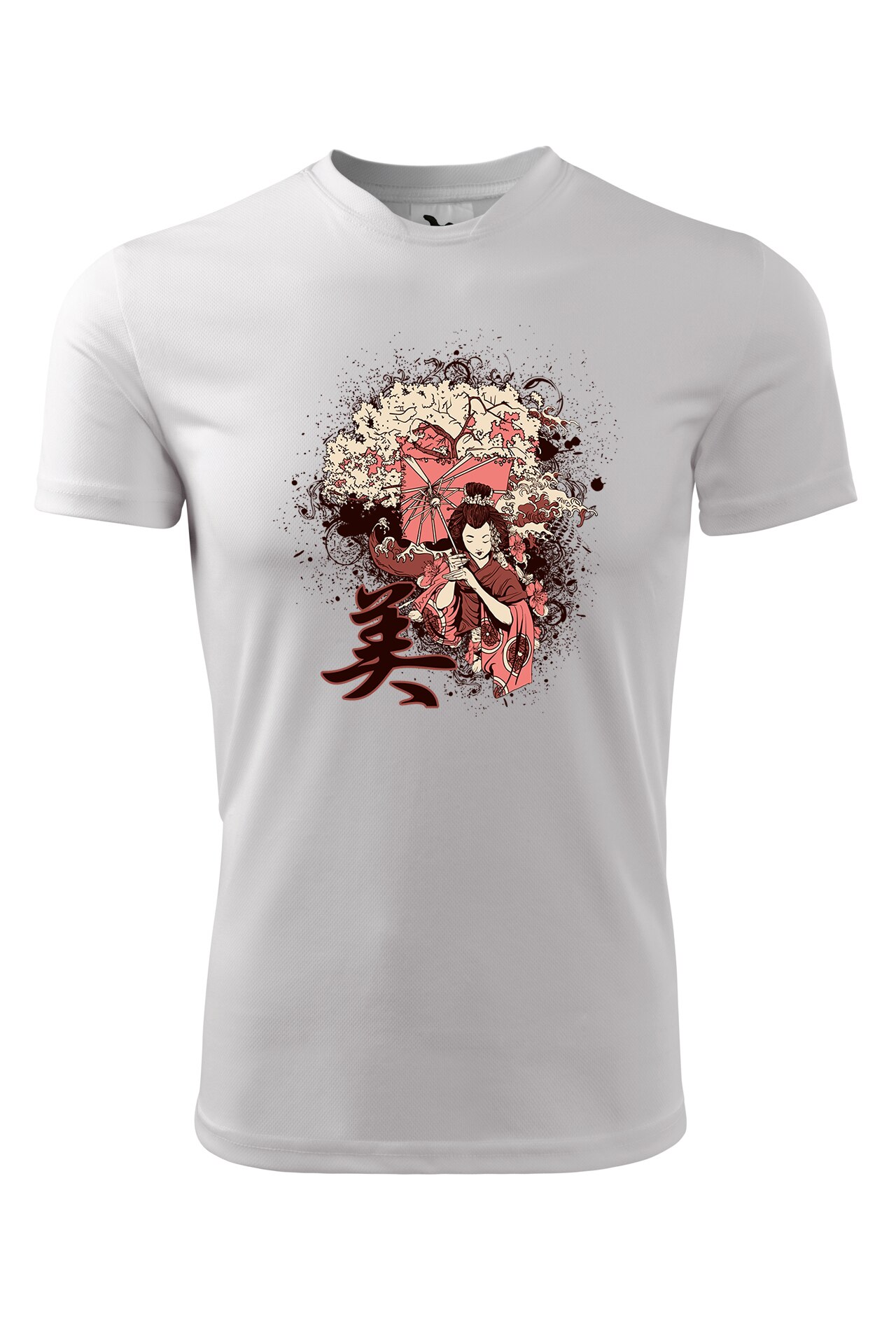 Tricou personalizat, Cires Geisha, Adler, Alb