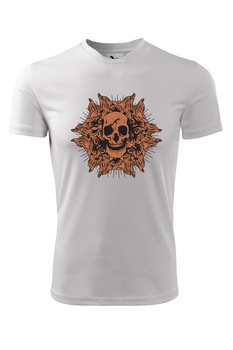 Tricou personalizat, Craniu Spart, Adler, Alb Tricou personalizat, Craniu Spart, Adler, Alb