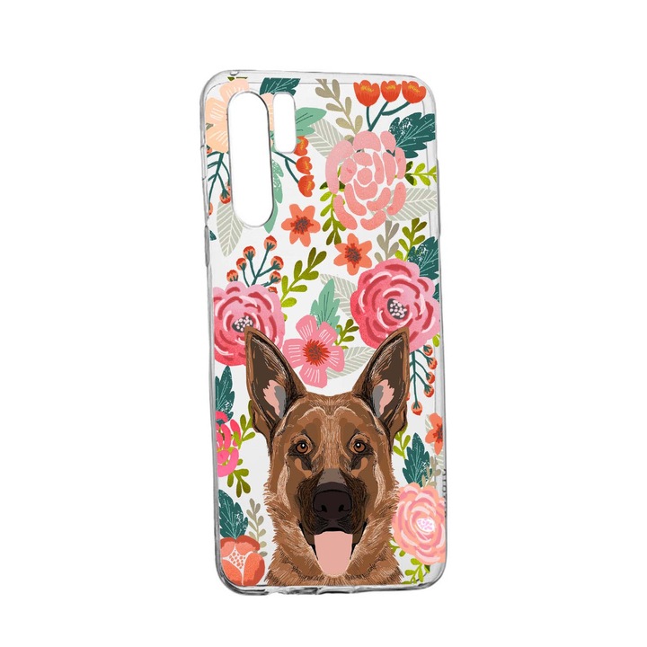 Силиконов калъф Unique за Dog and Flowers Samsung Galaxy Note 10 Plus, 636