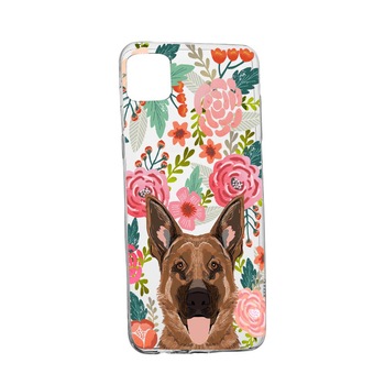 Husa Dog and Flowers, pentru Samsung Galaxy A51, rezistenta la uzura, anti-alunecare, din silicon Premium, 636 Husa Dog and Flowers, pentru Samsung Galaxy A51, rezistenta la uzura, anti-alunecare, din silicon Premium, 636