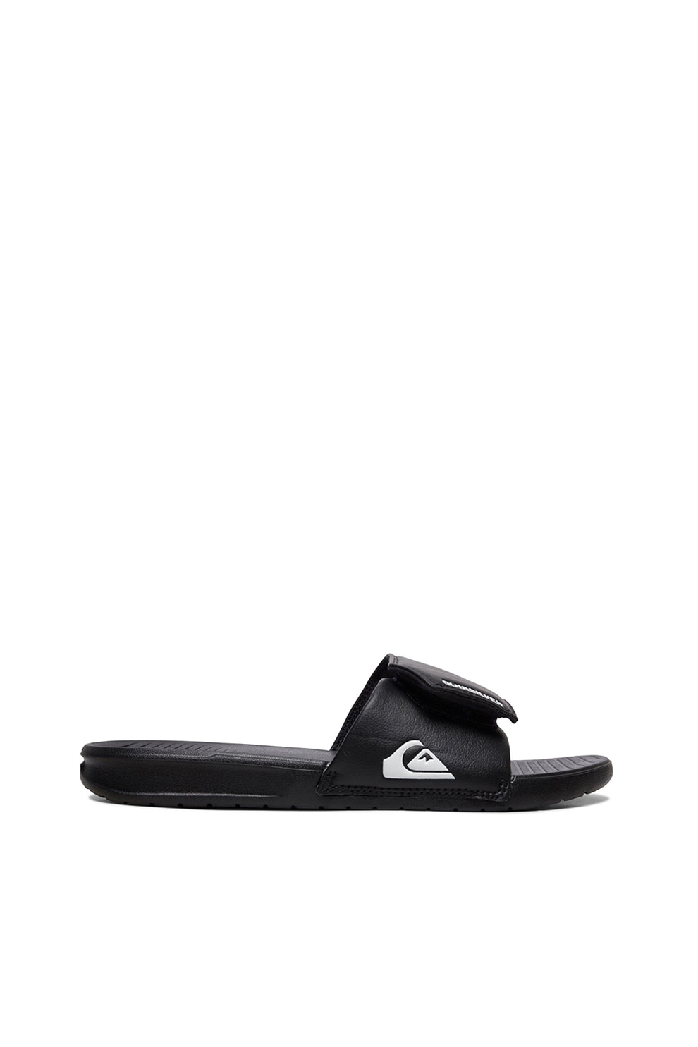 QUIKSILVER, Papuci de piele ecologica Bright Coast, Negru/Alb, 9