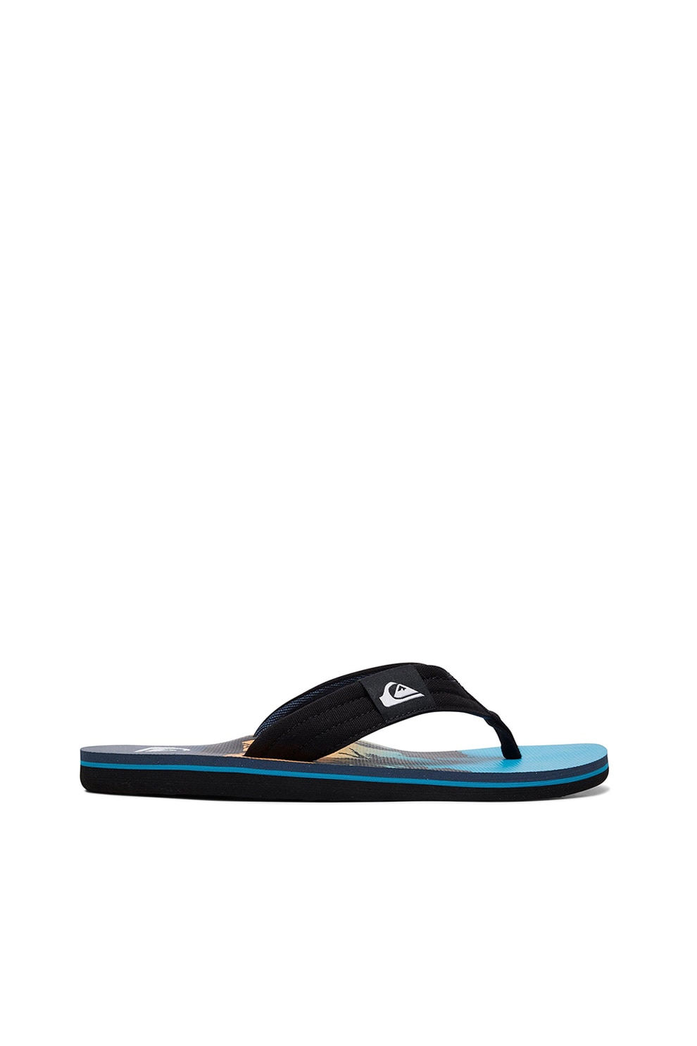 QUIKSILVER, Papuci flip-flop Molokai Layback, Negru/Albastru, 13