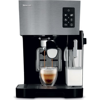 Espressor Sencor SES 4050SS, 1450 W, 1.4 l, 20 bar, Negru/Argintiu Espressor Sencor SES 4050SS, 1450 W, 1.4 l, 20 bar, Negru/Argintiu